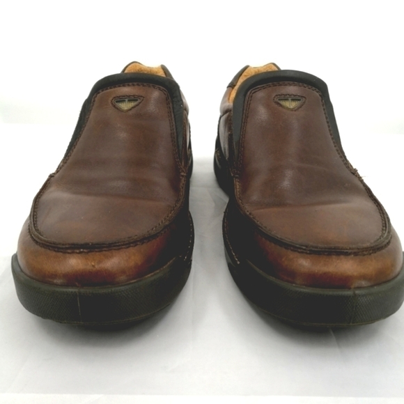 ECCO Men's 41 EU 10/10.5 US Brown Hydromax Loafer Slip On Heeled Shoes - Picture 4 of 8